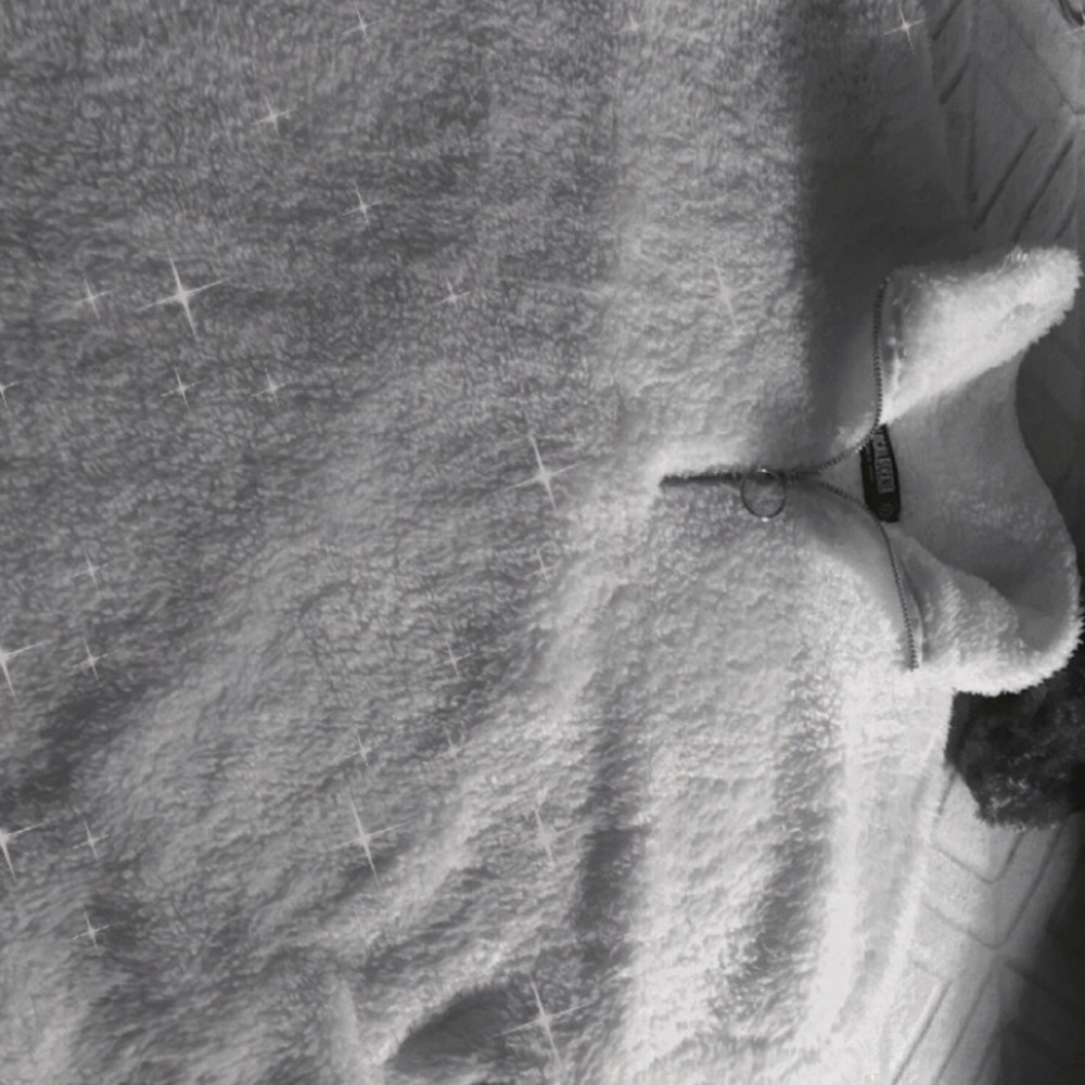 White fuzzy jacket